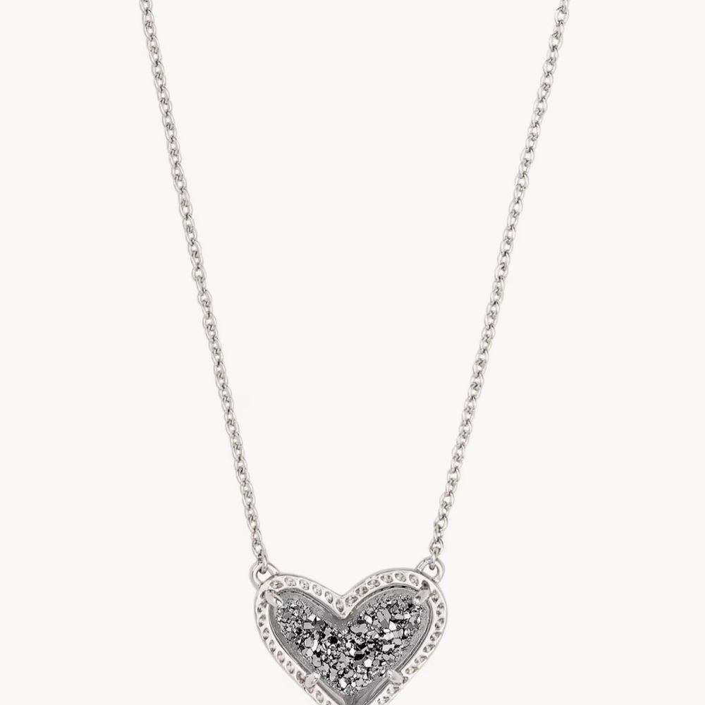 Silver Heart Pendant Necklace - Picture 5 of 5